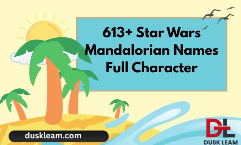 613+ Star Wars Mandalorian Names Full Character