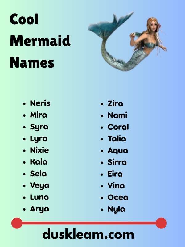 Cool Mermaid Names