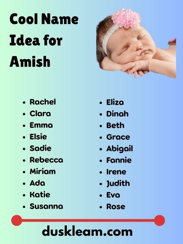 Cool Name Idea for Amish