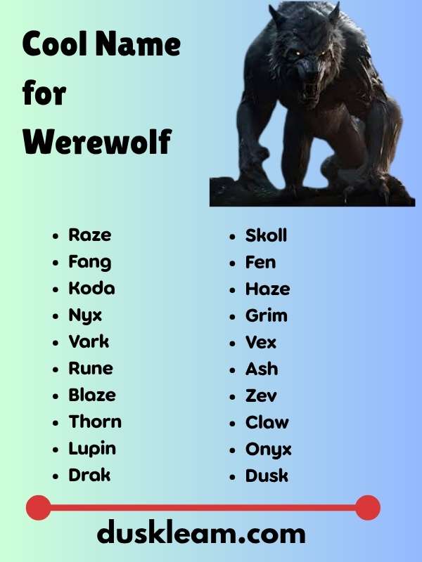 Cool Name for Werewolf