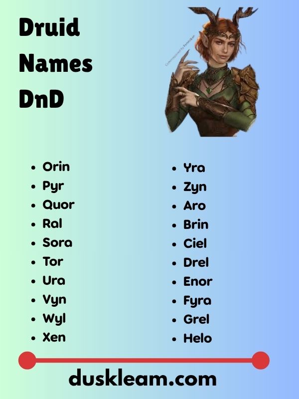 Druid Names DnD
