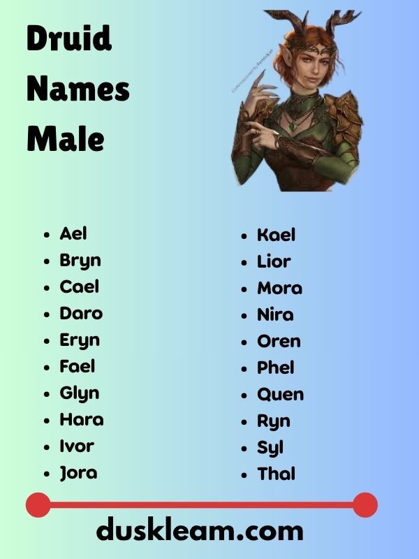 Druid Names Male