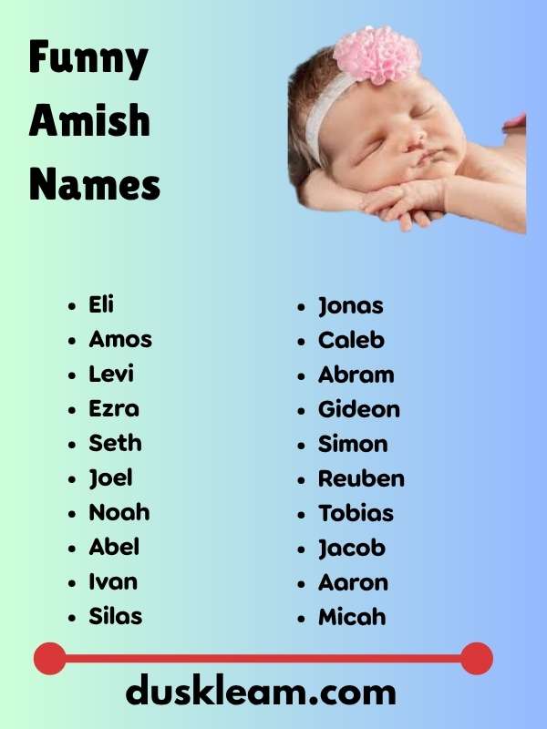 Funny Amish Names