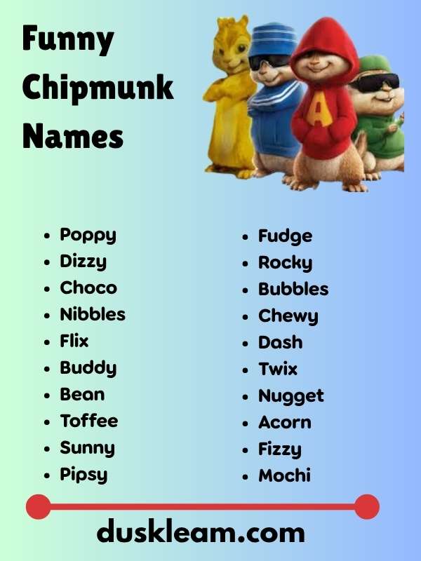 Funny Chipmunk Names