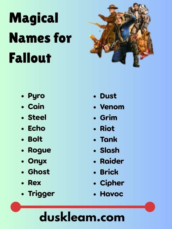 Magical Names for Fallout