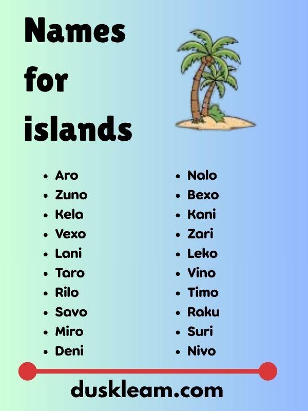 Names for islands