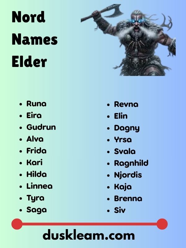 Nord Names Elder