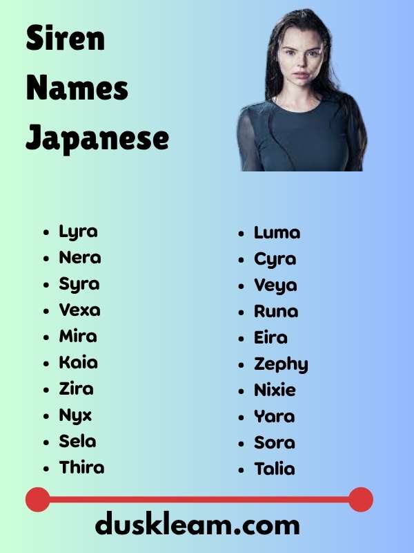 Siren Names Japanese