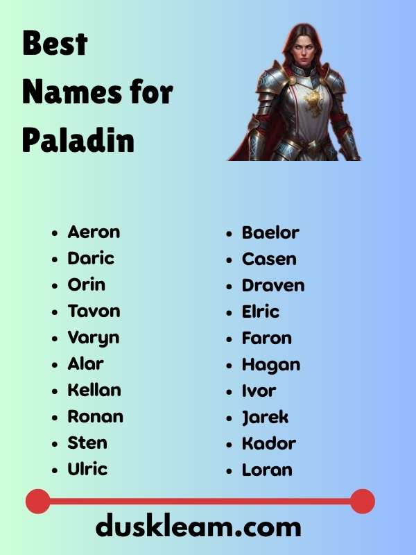 Best Names for Paladin