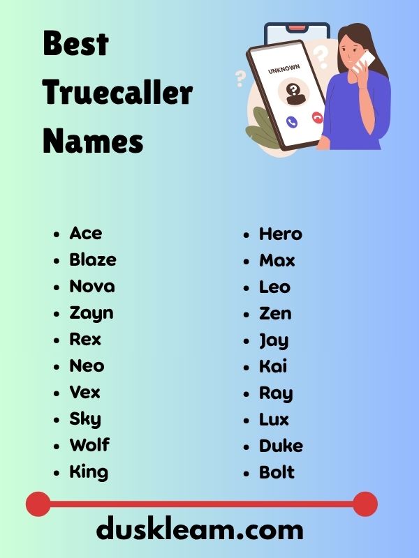 Best Truecaller Names