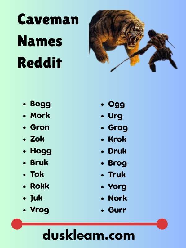 Caveman Names Reddit