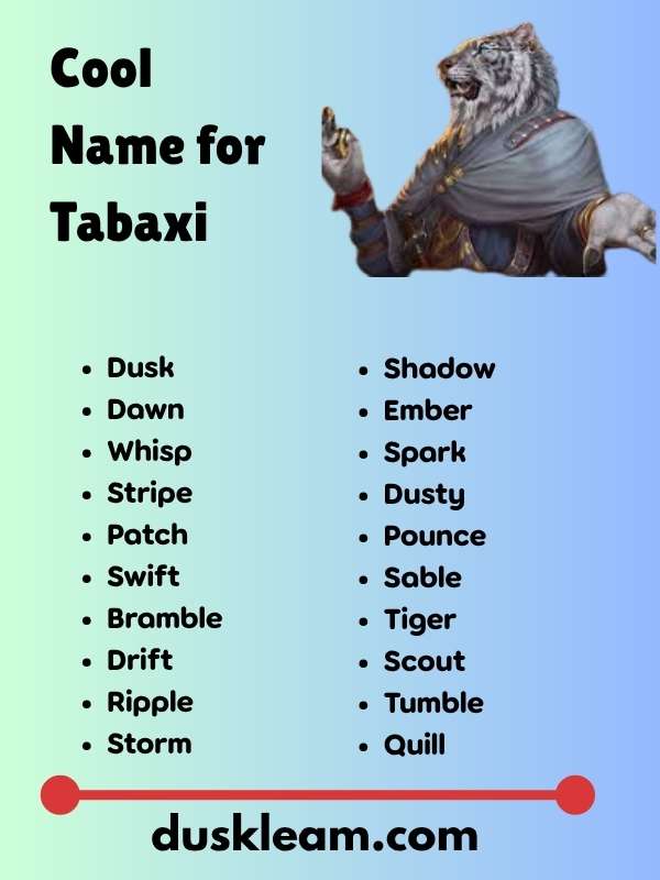 Cool Name for Tabaxi