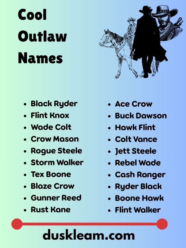 Cool Outlaw Names