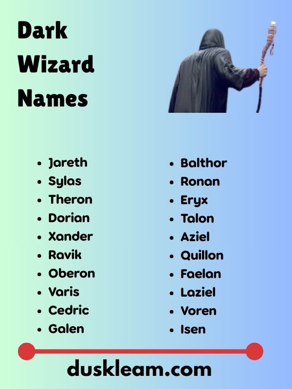 Dark Wizard Names