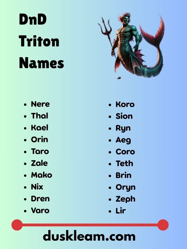 DnD Triton Names
