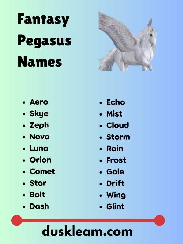 Fantasy Pegasus Names