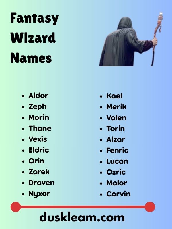 Fantasy Wizard Names