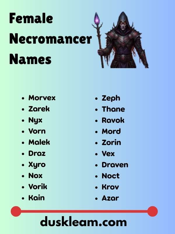 Female Necromancer Names