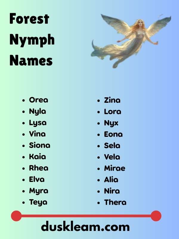 Forest Nymph Names
