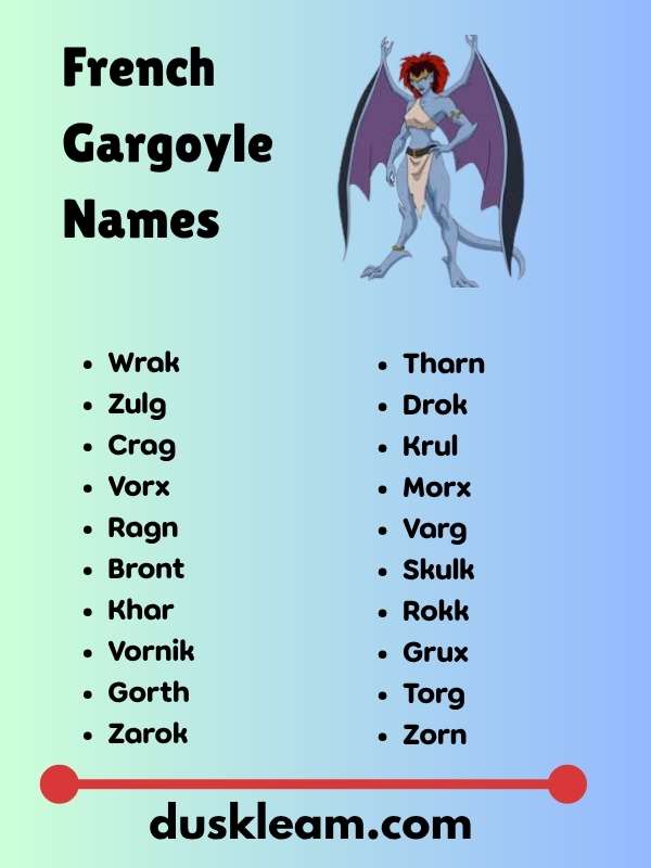 French Gargoyle Names