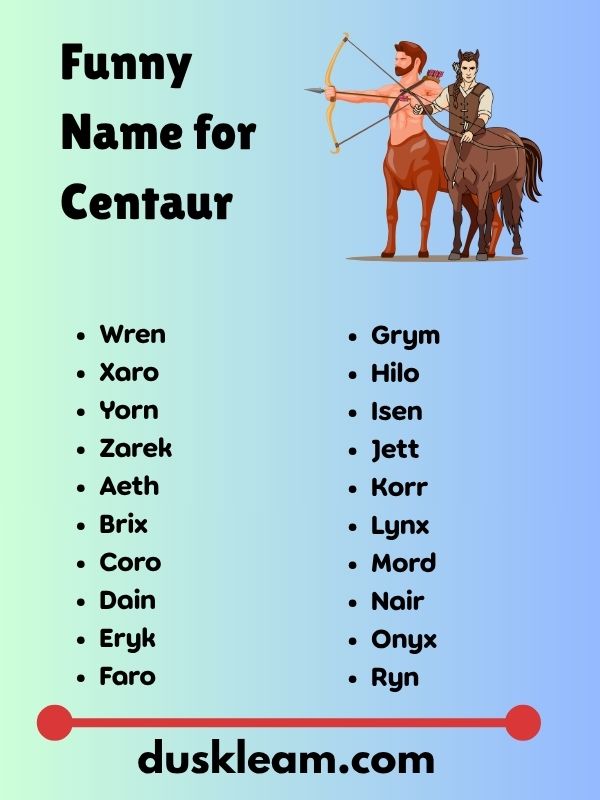 Funny Name for Centaur