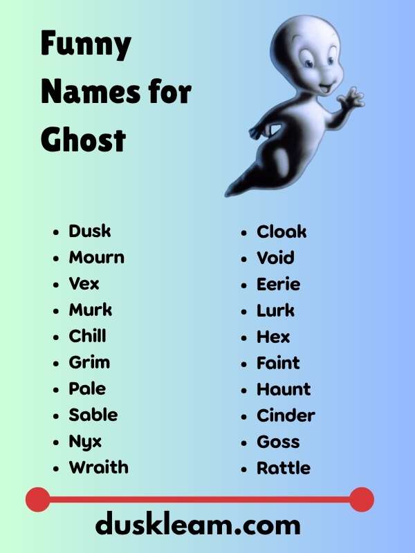 Funny Names for Ghost