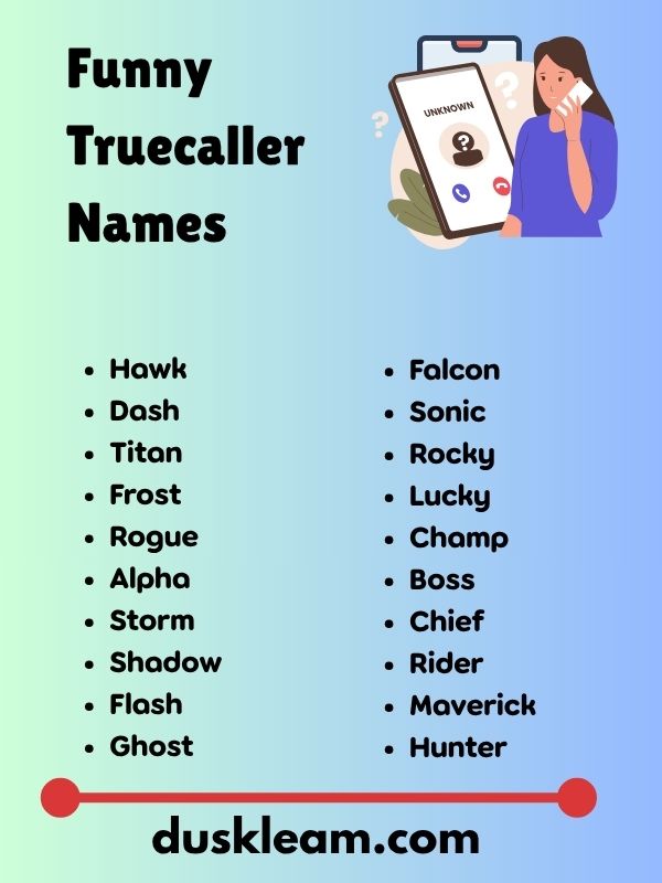 Funny Truecaller Names