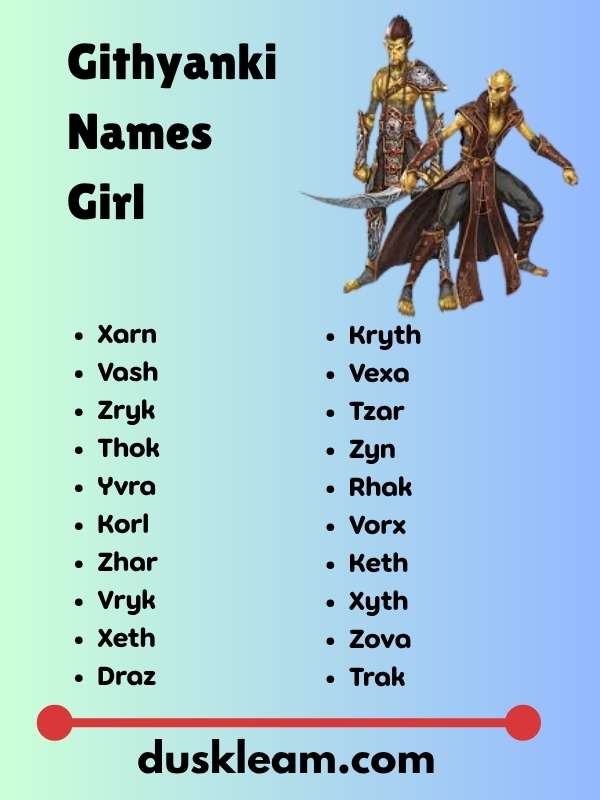 Githyanki Names Girl