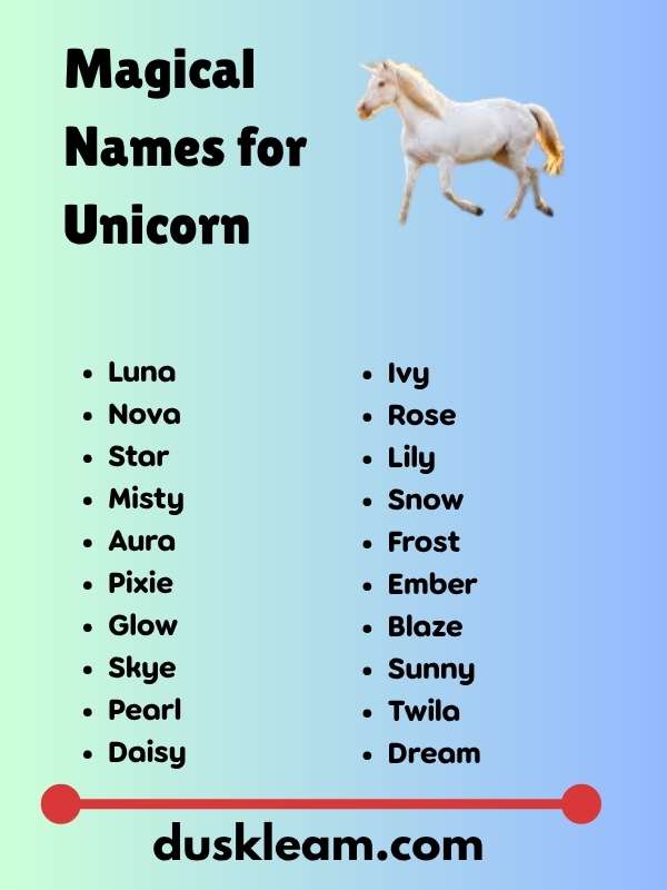 Magical Names for Unicorn