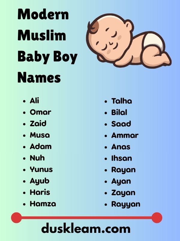 Modern Muslim Baby Boy Names