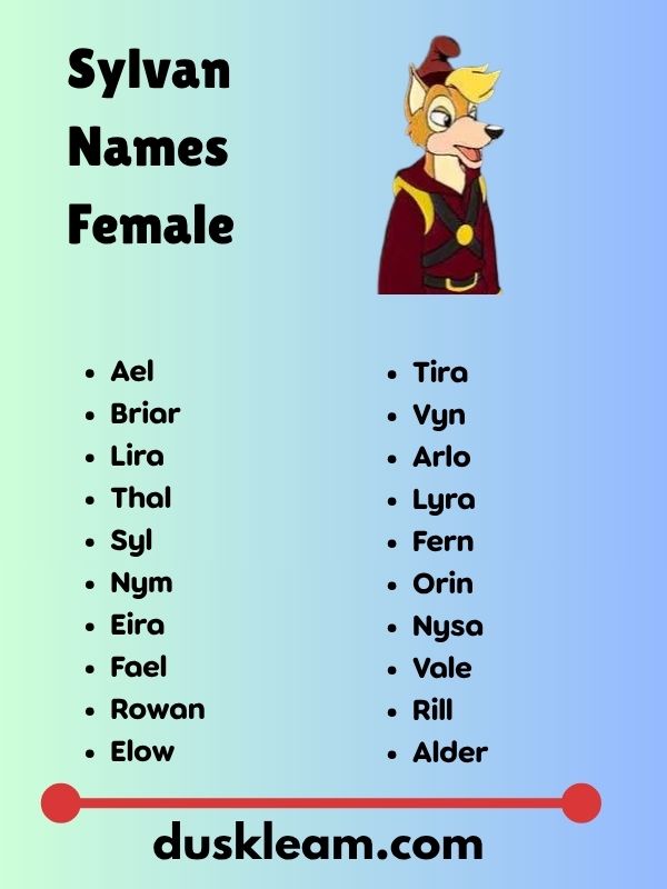 Sylvan Names Female