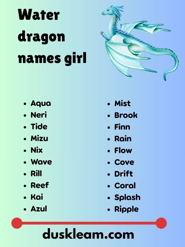 Water dragon names girl