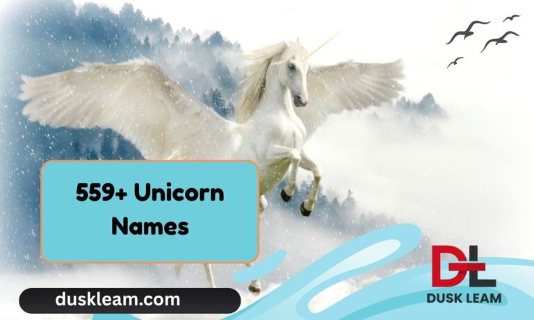 559+ Unicorn Names
