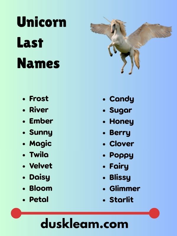 Unicorn Last Names