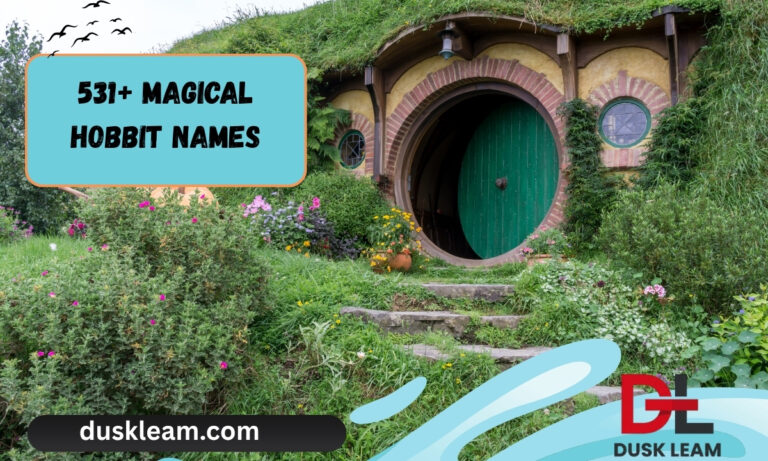 531+ Magical Hobbit Names