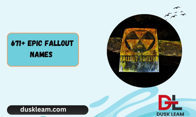 671+ Epic Fallout Names to Rule the Wasteland 2k26