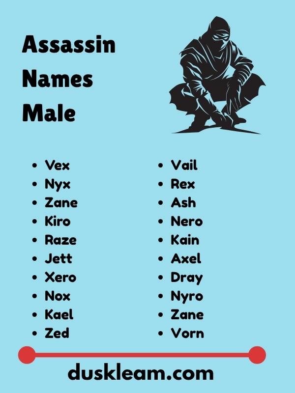 Assassin Names Male