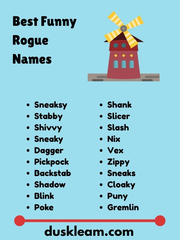 Best Funny Rogue Names