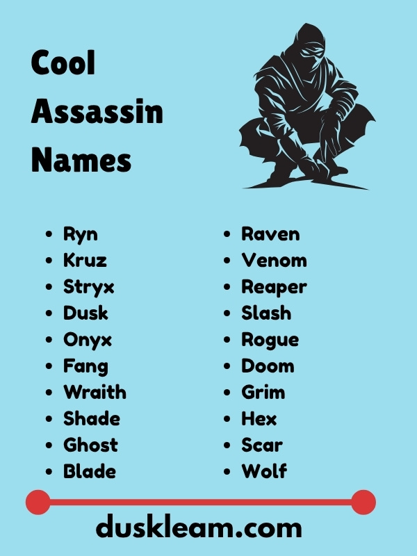 Cool Assassin Names