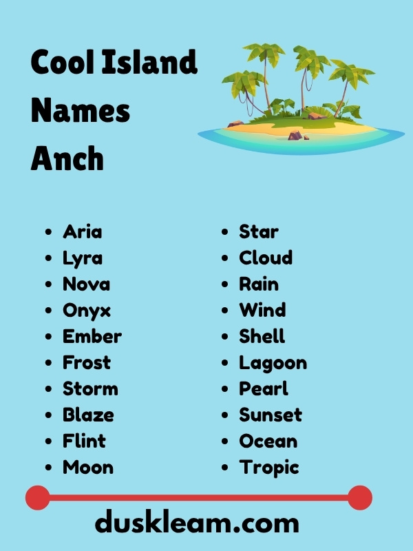 Cool Island Names Anch