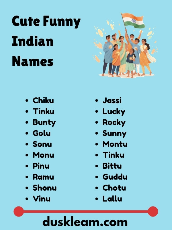 Cute Funny Indian Names