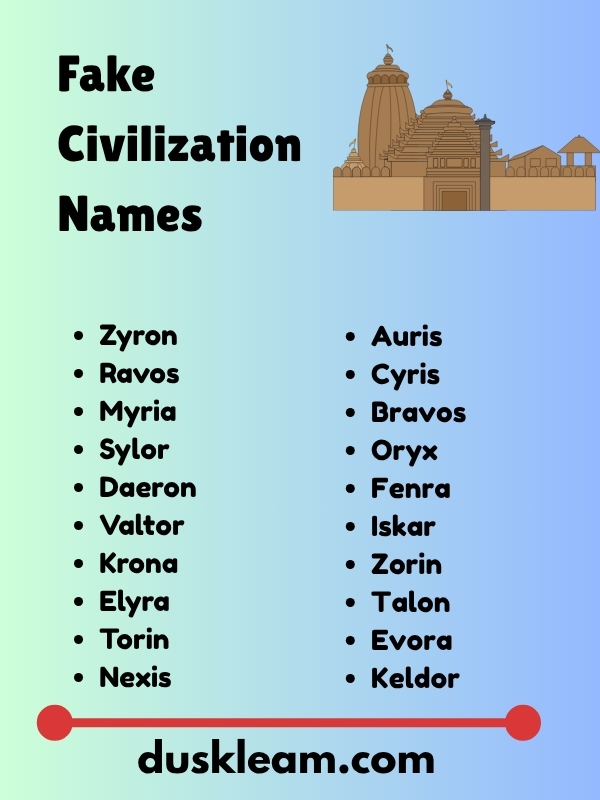 Fake Civilization Names