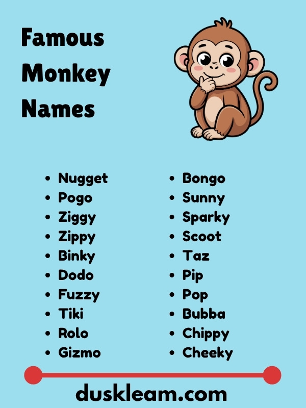 Famous Monkey Names