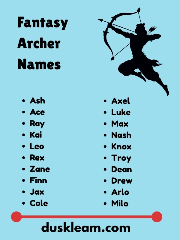 Fantasy Archer Names