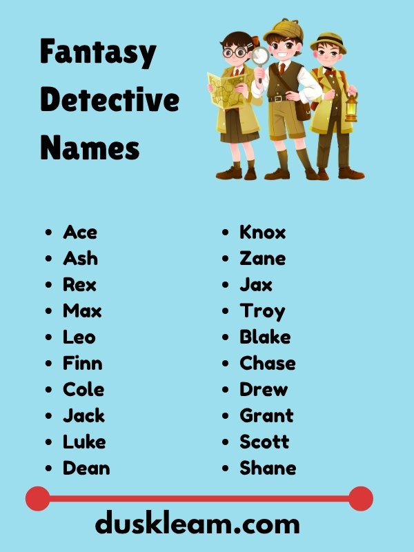 Fantasy Detective Names