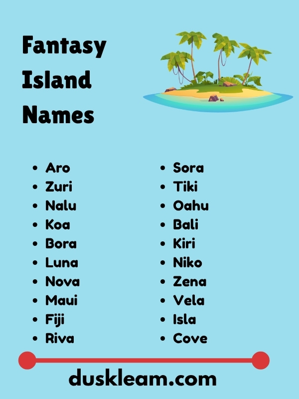 Fantasy Island Names