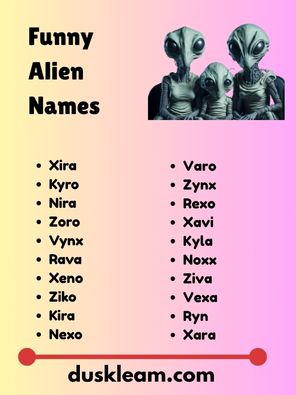 Funny Alien Names
