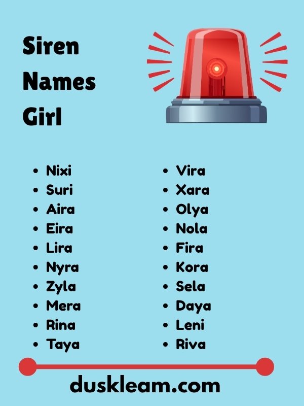 Siren Names Girl