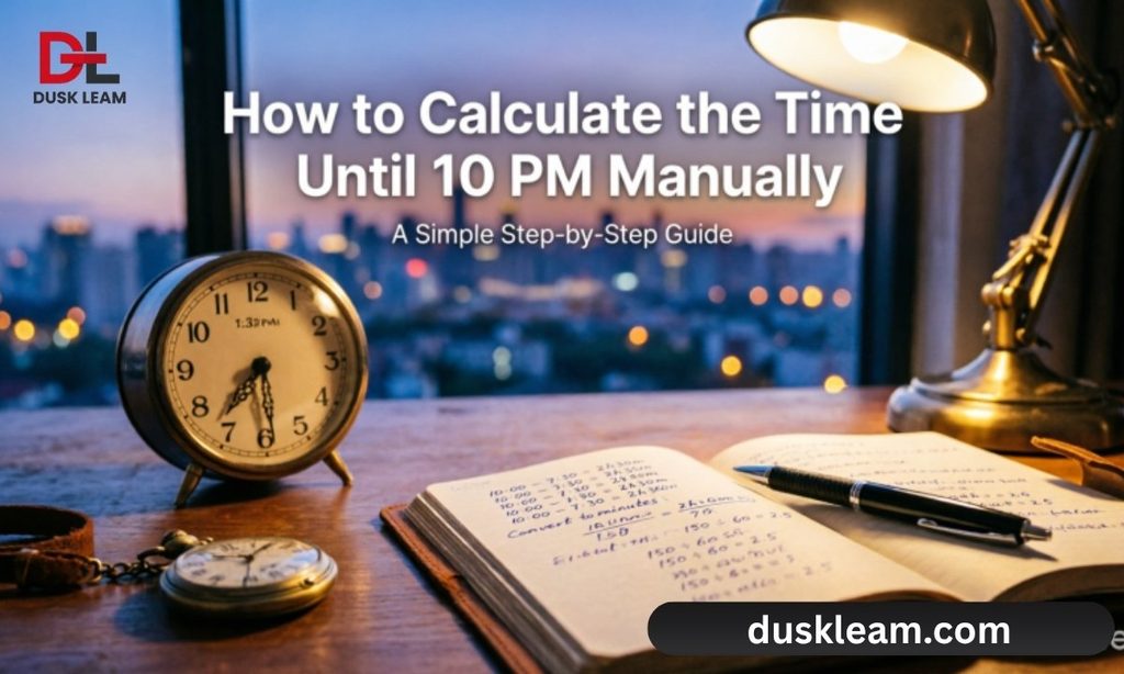 How to Calculate the Time Until 10 PM Manually