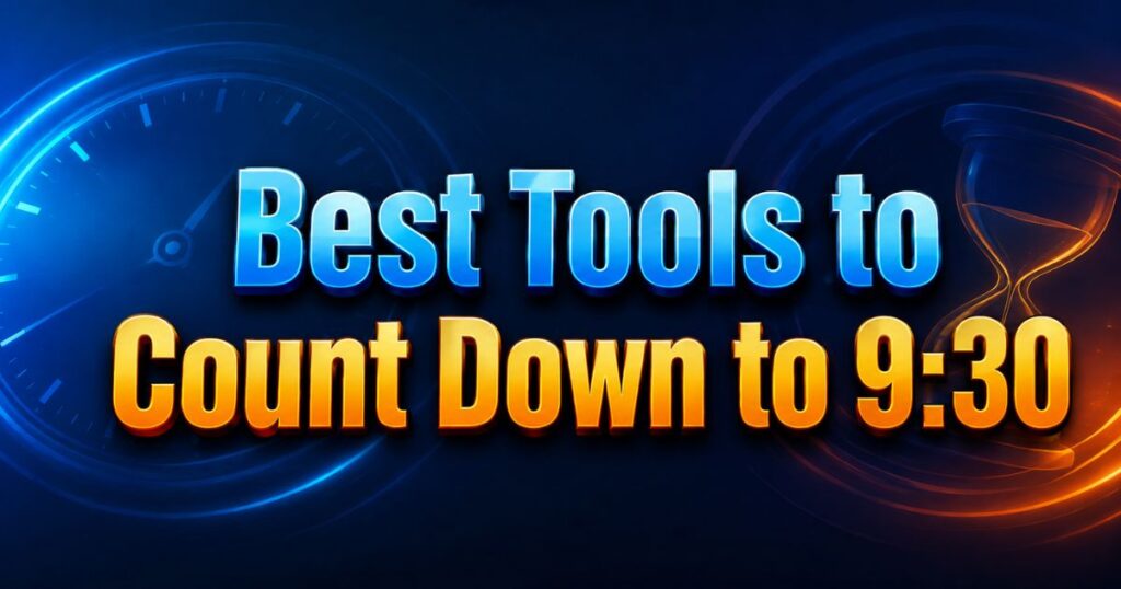 Best Tools to Count Down to 930
